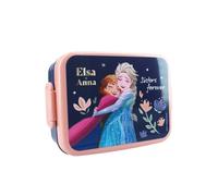 My sweety pop - Scatola per merenda Frozen - Pranzo box - Per bambini - asilo - scuola - vacanze - pasto - 16 cm - idea regalo (Frozen - blu/pesca)