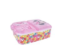 My sweety pop - Scatola per merenda - Pranzo box - Per bambini - asilo - scuola - vacanze - pasto - 19,5 cm - idea regalo - 3 scomparti - Minnie Mouse - Rosa - Ragazza