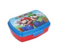My sweety pop - Scatola per merenda - Pranzo box - Per bambini - Presepe - Scuola - Vacanze - Pasti - 17 cm - Idea Regalo - Super Mario - Blu/Rosso - per ragazzo, 50674