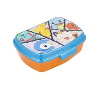 My sweety pop - Scatola per merenda - Pranzo box - Per bambini - Presepe - Scuola - Vacanze - Pasti - 17 cm - Idea Regalo - Pokémon - Blu/Arancione - per ragazzo
