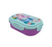 My sweety pop - Scatola porta merenda Stitch - Pranzo box - Per bambini - asilo - scuola - vacanze - pasto - 21 cm - posate - Cuitochette - Idea regalo - Senza BPA (Stitch - Viola/Blu)