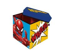 My sweety pop | Scatola portaoggetti giocattoli spiderman | pieghevole 30 x 30 x 30 cm | Cassetta dei giocattoli Marvel per la cameretta dei bambini, sgabello portaoggetti robusto carico 80 kg, pouf