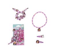 My sweety pop - Set Accessori Ragazza - 1 Elastico Capelli, 2 Fermaglie, 1 Collana - Gioielli e Acconciatura, Taille unique, Plastica, Nessuno
