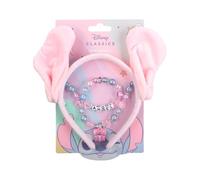 My sweety pop Set di gioielli per bambini Stitch e Angel 3 pezzi | Cerchietto peluche rosa orecchie d'angelo collana e bracciale assortiti | idea regalo compleanno ragazza | accessori costume Disney