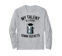 My Talent Is Losing 10MM Sockets Car Guy Meme Meccanico di Auto Maglia a Manica