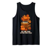 My TBR File Book Lover Autunno Foglie Stagione Autunno Zucca Canotta