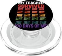 My Teacher Survived 100 Days Of Me Tacche Arcobaleno PopSockets PopGrip per MagSafe