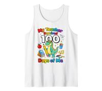 My Teacher Survived Days of Me Funny Dino School Canotta