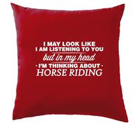 My Testa I'M Cavallo Equitazione - Cuscino - Cavalli Fantino Corsa Cavaliere