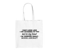 My Testa I'M Modello Aerei - Borsa Tote IN Tela - Aereo Modelli Aerei