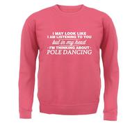 My Testa I'M Pole Dance - Adulti Felpa/Maglione - Fitness Dancer Palestra Hobby