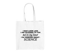 My Testa I'M Scienza - Borsa Tote IN Tela - Scienziato Fisico Chimico Studente