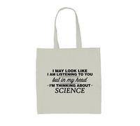 My Testa I'M Scienza - Borsa Tote IN Tela - Scienziato Fisico Chimico Studente