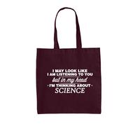My Testa I'M Scienza - Borsa Tote IN Tela - Scienziato Fisico Chimico Studente