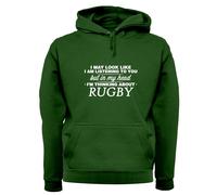 My Testa I'M Thinking About Rugby - Adulti Felpa/Maglione - Player League