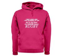 My Testa I'M Thinking About Rugby - Adulti Felpa/Maglione - Player League
