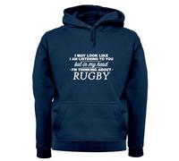 My Testa I'M Thinking About Rugby - Adulti Felpa/Maglione - Player League