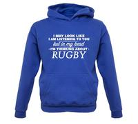 My Testa I'M Thinking About Rugby - Bambini Felpa/Maglione - Player League