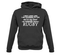 My Testa I'M Thinking About Rugby - Bambini Felpa/Maglione - Player League