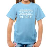 My Testa I'M Thinking About Rugby - T-Shirt - Player League Union Funny