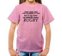 My Testa I'M Thinking About Rugby - T-Shirt - Player League Union Funny