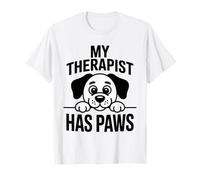 My Therapist Has Paws Funny Dog Lover Humor Pet Vibes Maglietta