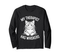 My Therapist Has Whiskers Maglia a Manica