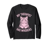 My Therapist Has Whiskers Maglia a Manica