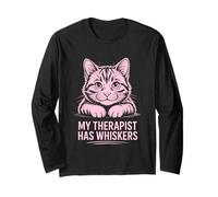 My Therapist Has Whiskers Maglia a Manica