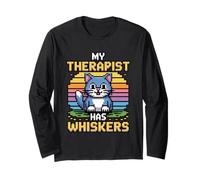 My Therapist Has Whiskers Maglia a Manica