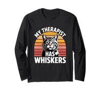 My Therapist Has Whiskers Maglia a Manica