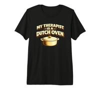 My Therapist Is A Dutch Oven Sourdough Bread Baking Baker Maglietta Premium