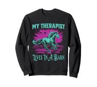 My Therapist Lives In A Barn Horse Lover Felpa