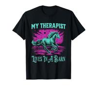 My Therapist Lives In A Barn Horse Lover Maglietta