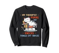 MY THERAPIST PURRS AND KNOCKS THINGS OFF TABLES Felpa