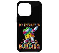 My Therapy Is Building Funny Master Builder Dabbing Custodia per iPhone 13 Pro