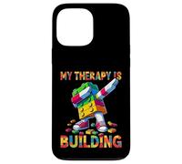 My Therapy Is Building Funny Master Builder Dabbing Custodia per iPhone 13 Pro Max