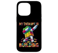 My Therapy Is Building Funny Master Builder Dabbing Custodia per iPhone 14 Pro Max