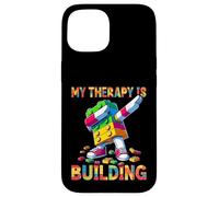 My Therapy Is Building Funny Master Builder Dabbing Custodia per iPhone 15