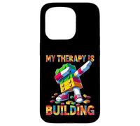 My Therapy Is Building Funny Master Builder Dabbing Custodia per iPhone 15 Pro