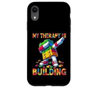 My Therapy Is Building Funny Master Builder Dabbing Custodia per iPhone XR