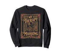 My Therapy Is Mahjong Player Tile Game Art Felpa