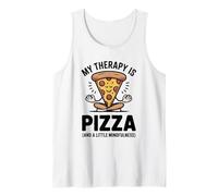 My Therapy Is Pizza Divertente Mindfulness Foodie Yoga Umorismo Canotta