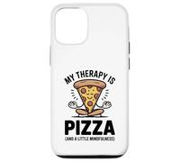 My Therapy Is Pizza Divertente Mindfulness Foodie Yoga Umorismo Custodia per iPhone 12/12 Pro