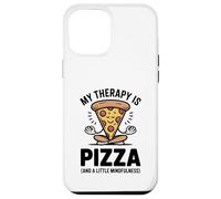 My Therapy Is Pizza Divertente Mindfulness Foodie Yoga Umorismo Custodia per iPhone 12 Pro Max