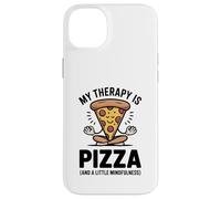 My Therapy Is Pizza Divertente Mindfulness Foodie Yoga Umorismo Custodia per iPhone 14 Plus