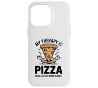 My Therapy Is Pizza Divertente Mindfulness Foodie Yoga Umorismo Custodia per iPhone 14 Pro Max