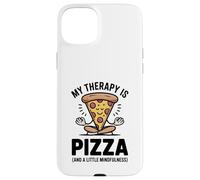 My Therapy Is Pizza Divertente Mindfulness Foodie Yoga Umorismo Custodia per iPhone 15 Plus