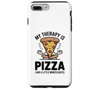 My Therapy Is Pizza Divertente Mindfulness Foodie Yoga Umorismo Custodia per iPhone 7 Plus/8 Plus