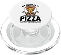 My Therapy Is Pizza Divertente Mindfulness Foodie Yoga Umorismo PopSockets PopGrip per MagSafe